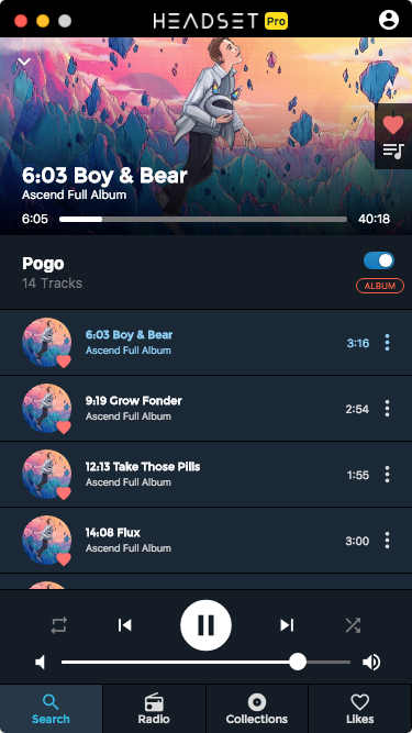 Headset Desktop Music Player Powered By Youtube And Reddit